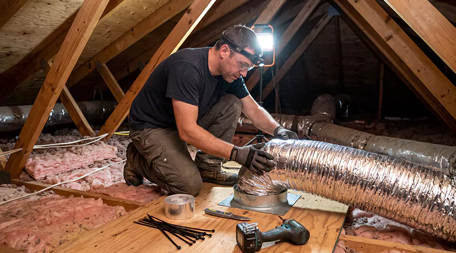 How to Replace Metal Duct With Flexible Duct?