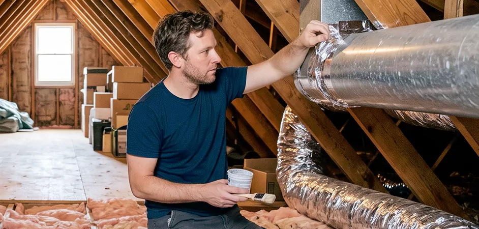 Duct Board Leak Repair in Brick Township