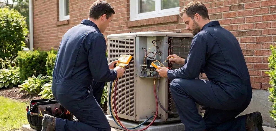 Heat Pump Inspection in Brick Township